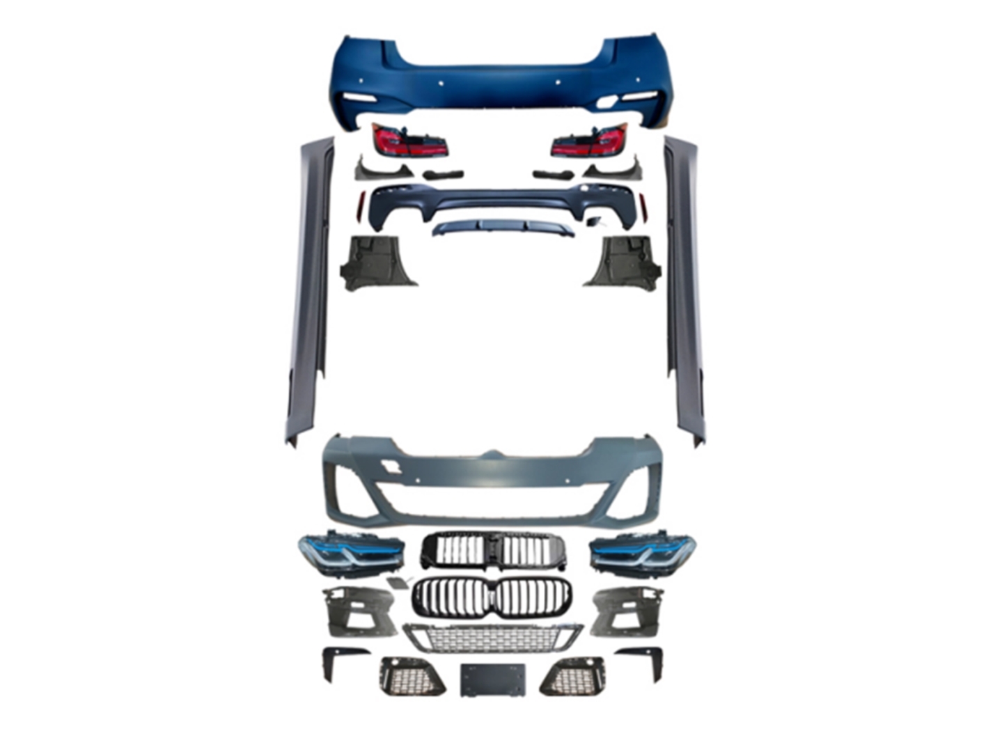 Bmw G30 (2017-2019) İÇİN 2020+ LCI M-TECH FACELİFT BODY KIT